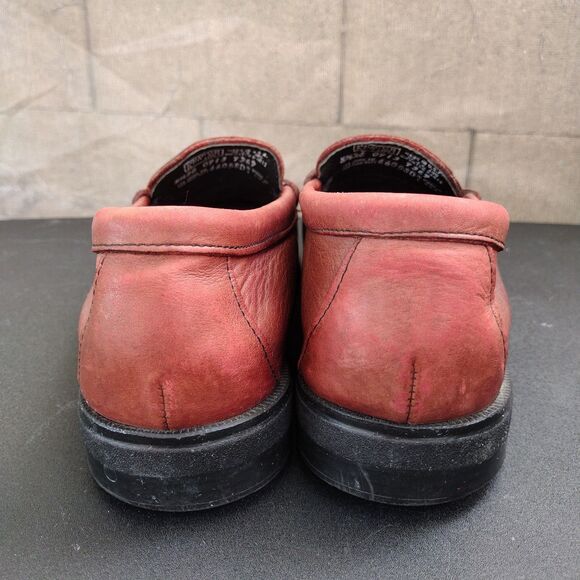 Red Wing Shoes Mens Size 8.5 EE Red Leather Loafer Shoes Work Steel Toe 640028 main image 6